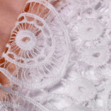 Women Casual Lace CrocheT-Shirt Tops Female Women Ladies Lace Short Sleeve Cotton Blouse Lace Blusas IMY66