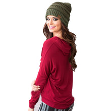 Women Casual Tops T-Shirts Long Sleeve Hooded Letter Print Sweatshirt Jumper Sweater Pullover Tops IMY66