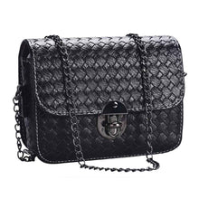 Women Girl Luxury PU Leather Mini Small Woven Pattern Chain Crossbody Shoulder Bag Handbag Messenger IMY66