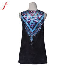 Women Lady Casual Sleeveless Dress Digital Printing Party Evening Beach Mini Dress vestidos IMY66