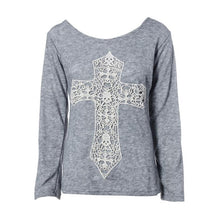 Women Long Sleeve Loose Patchwork Lace Knitted Sweater Casual Top Pullovers Tee Shirt Women Clothes IMY66