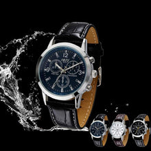 Military Quartz Dial Clock Men Leather Wrist Watch Round Case IMY66