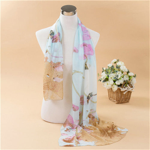 from india promotion Slik Chiffon Long Soft Neck Scarf Shawl Scarves Stole Wraps arabicest IMY66