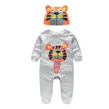 Newborn Baby Boy Girl Clothes Cute Animal Rompers One Pieces Baby Romper Infant Boys Girls Long Sleeve Jumpsuit With Hat IMY66