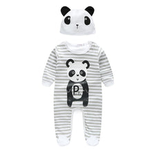 Newborn Baby Boy Girl Clothes Cute Animal Rompers One Pieces Baby Romper Infant Boys Girls Long Sleeve Jumpsuit With Hat IMY66