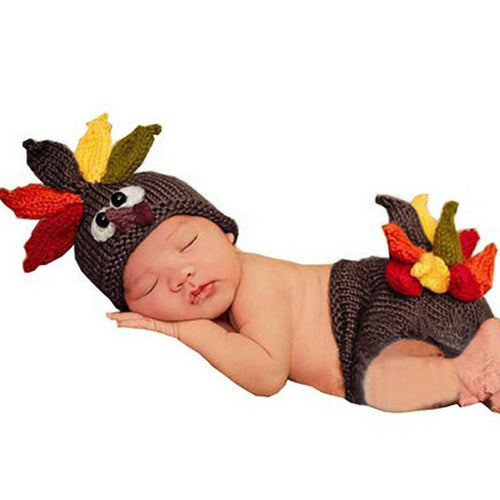 Newborn Baby Girls Boys Crochet Knit Photography Prop Baby Infant Costume Crochet Knitted Hat Diaper IMY66