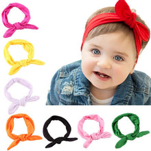 Newborn Baby Hat Baby Kids Girls Rabbit Bow Ear Hairband Headband Turban Knot Head Wraps Photography Prop IMY66