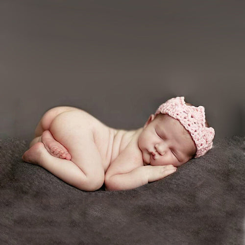 Newborn Baby Hat Princess Hand-woven Crown Tiara Headband 2-10 Months Photography Prop IMY66
