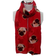 Women Long Cute 3D Pug Dog Pattern Scarf Wraps Shawl Soft Shawl Scarves Size190*80cm IMY66