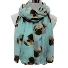 Women Long Cute 3D Pug Dog Pattern Scarf Wraps Shawl Soft Shawl Scarves Size190*80cm IMY66