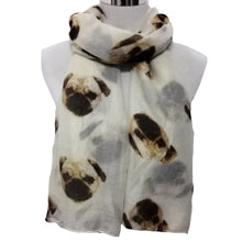 Women Long Cute 3D Pug Dog Pattern Scarf Wraps Shawl Soft Shawl Scarves Size190*80cm IMY66