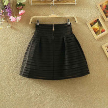Newly Women Girls Lady Black Skirts High Waist Zipper Mini Elastic Skirt IMY66