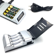 Original EU Plug 4 Slots LCD Display Smart Intelligent Battery Charger for AA / AAA NiCd NiMh Rechargeable Batteries IMY66