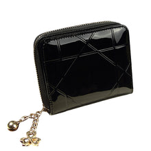 Patent Leather Women Short Wallet Ladies Small Wallet Zipper Roomy Coin Purse Female Credit Card Wallet Purses Money Bag IMY66