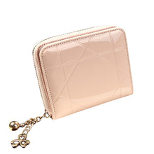 Patent Leather Women Short Wallet Ladies Small Wallet Zipper Roomy Coin Purse Female Credit Card Wallet Purses Money Bag IMY66