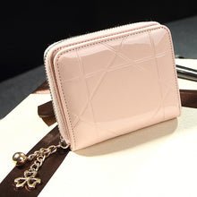 Patent Leather Women Short Wallet Ladies Small Wallet Zipper Roomy Coin Purse Female Credit Card Wallet Purses Money Bag IMY66