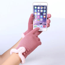 Phone Touch Screen Gloves For Women Buttons Warm Wrist Gloves Mittens Cashmere Guantes para hombres IMY66