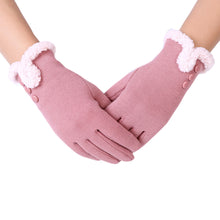 Phone Touch Screen Gloves For Women Buttons Warm Wrist Gloves Mittens Cashmere Guantes para hombres IMY66