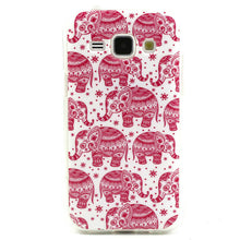 Pink Elephant TPU Case Cover For Samsung Galaxy J1 J100F IMY66