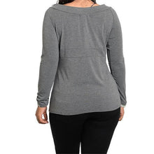 Plus Size Women Sexy T-Shirts Solid Casual Long Sleeve Round Neck Tops T-Shirt Tee Shirt femme camisetas y tops IMY66