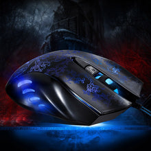 Professional Floral Printed 2400DPI LED Optical 6D 6 Buttons USB Wired Gaming Mouse For PC Laptop Computer Game Mouse IMY66