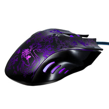 Professional Floral Printed 2400DPI LED Optical 6D 6 Buttons USB Wired Gaming Mouse For PC Laptop Computer Game Mouse IMY66