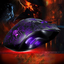 Professional Floral Printed 2400DPI LED Optical 6D 6 Buttons USB Wired Gaming Mouse For PC Laptop Computer Game Mouse IMY66