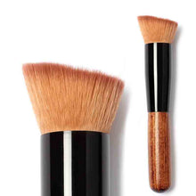 Professional Full Featured Foundation Makeup Brush Cream Flat Top Buffing Brush Cosmetic Makeup Basic Tool Wooden Handle IMY66