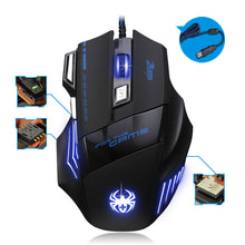 Professional Wired Gaming Mouse Gamer 7 Button 5500 DPI LED Optical USB Wired Computer Mouse Mice Cable Mouse IMY66