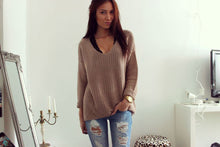 Pull Femme Women Pullover Thin Sweaters V-Neck Sweaters Women Pullovers Knitted Loose Women's Sweaters IMY66
