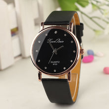 Reloj, Style Women's Imitate Diamond Dress Watch Crystal Bling Girls Watches Leather Quartz Wrist Watch IMY66