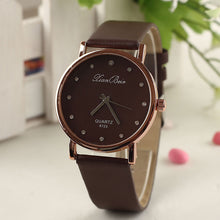 Reloj, Style Women's Imitate Diamond Dress Watch Crystal Bling Girls Watches Leather Quartz Wrist Watch IMY66