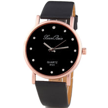 Reloj, Style Women's Imitate Diamond Dress Watch Crystal Bling Girls Watches Leather Quartz Wrist Watch IMY66