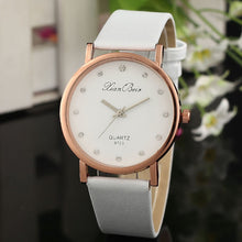 Reloj, Style Women's Imitate Diamond Dress Watch Crystal Bling Girls Watches Leather Quartz Wrist Watch IMY66