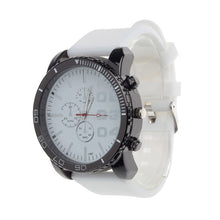 Reloje Hombre Men Watches Luxury Round Steel Case Hour Watch Orologio Uomo Silicone Quartz Analog Wristwatch IMY66