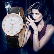 Retro Woman Dress Watches Casual PU Leather Band Analog Alloy Quartz Wrist Watch relogio feminino Geneva Watches IMY66