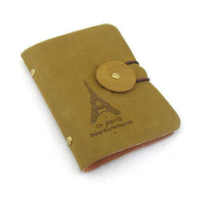 Retro Eiffel Tower Men Women Pu Leather Pocket Business Credit Business ID Card Holder Wallet Bag Case IMY66