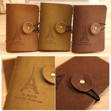 Retro Eiffel Tower Men Women Pu Leather Pocket Business Credit Business ID Card Holder Wallet Bag Case IMY66
