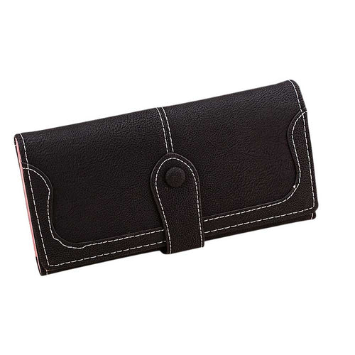 Retro Women Wallet Multi-card Position Hasp Two Fold Wallet Long Purse Card Holder carteira feminina IMY66
