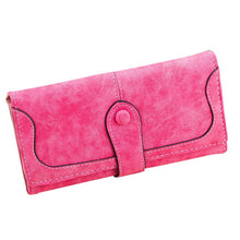 Retro Women Wallet Multi-card Position Hasp Two Fold Wallet Long Purse Card Holder carteira feminina IMY66