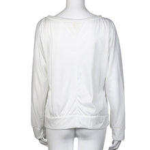 Rock Punk Women T-Shirts Casual Loose Skull Printing Off The Shoulder Long-sleeved T-shirt Tops camisetas y tops IMY66