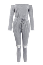 Rompers Womens Jumpsuit Women Sexy Off Shoulder Hole Clubwear Party Long Playsuit macacao Feminino Overalls IMY66