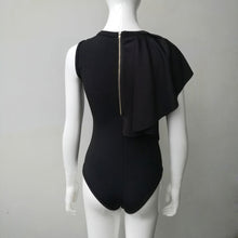 Ruffle White Sleeveless Sexy Bodysuit Women Short Elegant Jumpsuit Romper Zipper One Piece Bodysuit Top macacao feminino IMY66