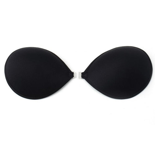 Self-Adhesive Silicone Invisible Strapless Cotton Front Closure Push Up Bra Brassiere For Women Cup A-D IMY66