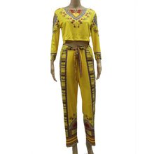 Sexy Bodysuit Women African Traditional Print Elegant Jumpsuit Romper Bodysuit Floral Print Jumpsuits Overalls For Women IMY66