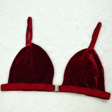 Sexy Bralette Crop Tops Sexy Women Velvet Camisole Vest Bandage Ultrathin Bra Crop Tops Vest Strappy Bra Lingerie IMY66