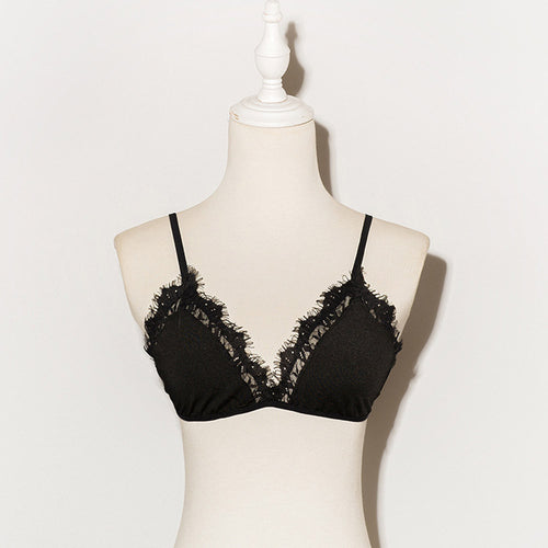 Sexy Crop Top Women Tops Sexy Underwear Boho Tank Bustier Bra Vest Lace Frenum Strap Lingerie Cami Girl Vest IMY66