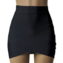 Sexy Draped Knee Length tight stretch Party Club Evening Mini Pleated pencil Skirt Petticoat IMY66