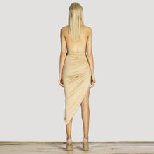 Sexy Halter V neck Backless Dress High Waist Pleated Belt Bow Split Party Club Bandage Dresses Vestido Femininos IMY66