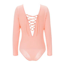 Sexy Rompers Women Jumpsuit Backless Long Sleeve Sexy Bandage Bodysuit Women Long Sleeve Tops Blouse Tee Shirt macacao IMY66